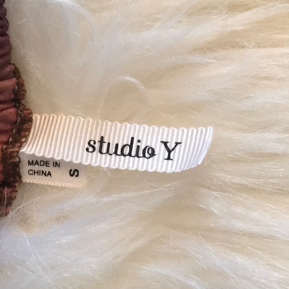 Studio Y Brown Purple High Low Dress SZ Small - Picture 6 of 8